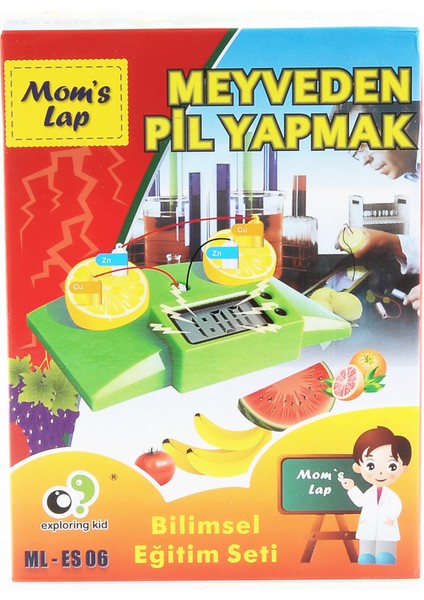Meyveden Pil Yapmak Bilimsel Eğitim Seti
