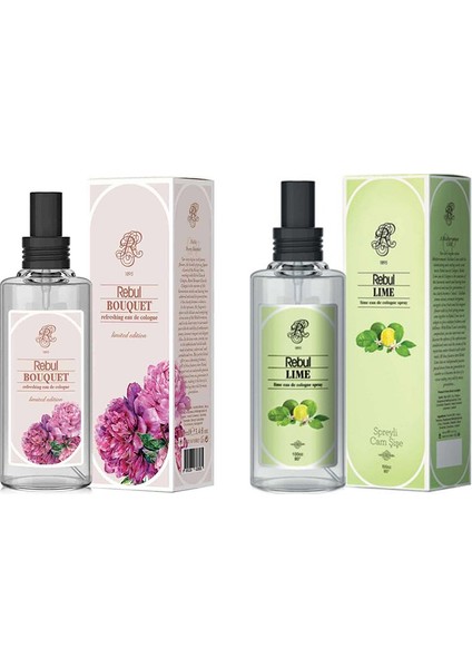 Lime Kolonya 100 ml + Rebul Bouquet Kolonya 100 ml 2'li Set