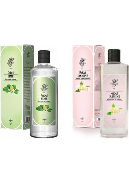 Lime Kolonya 270 ml + Rebul Jasmine Kolonya 270 ml 2'li Set