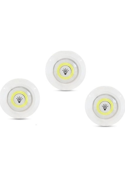 LED Işık Kablosuz Uzaktan Kumandalı Dolap Içi LED Ampul Seti 3lü Set Gece Lambası Spot Lamba fiyatları