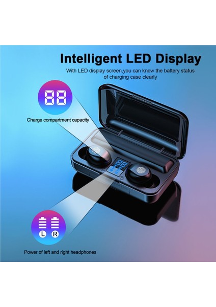 F9 Tws Earbuds Touch Control Wireless Stereo (Yurt Dışından)