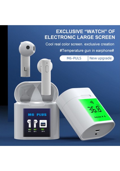 M6 Artı Tws Kulakiçi Gerçek Kablosuz Bluetooth Kulaklık (Yurt Dışından) fiyatları