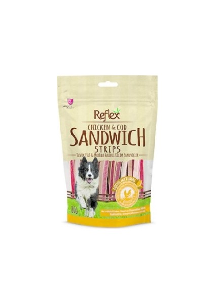 Chicken Sandwich Strips Tavuk Çubuk Doğal Köpek Ödülü 80 gr