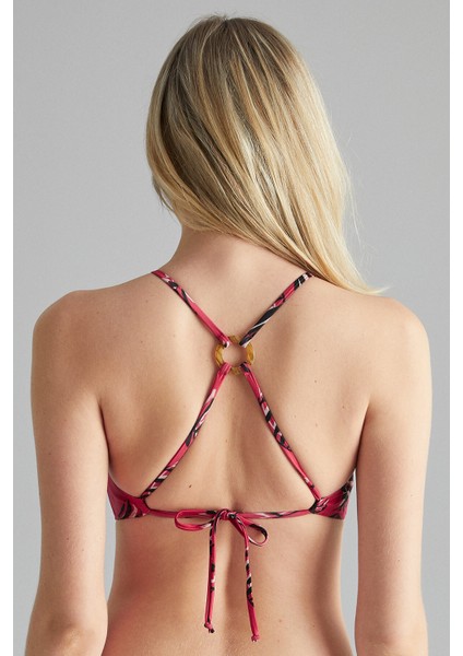 Şarap Violet Halter Bikini Üstü modelleri