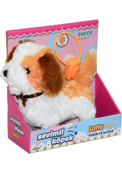 2860 Sun- Peluş Sevimli Köpek Latte Yürüyen/sesli Khv.-Rst-Pff