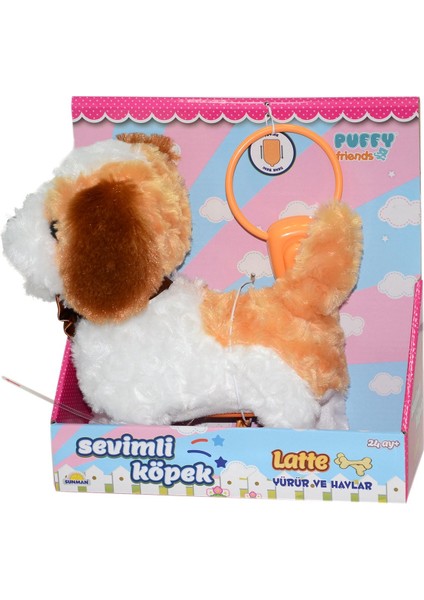 2860 Sun- Peluş Sevimli Köpek Latte Yürüyen/sesli Khv.-Rst-Pff