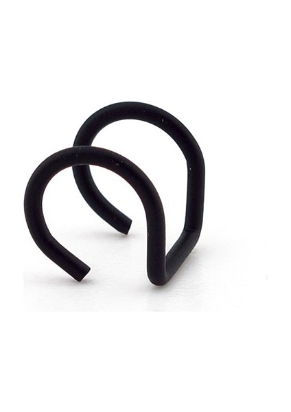 Mat Siyah Renkli Earcuff Kulak Kelepçesi Helix Sarmal EX082