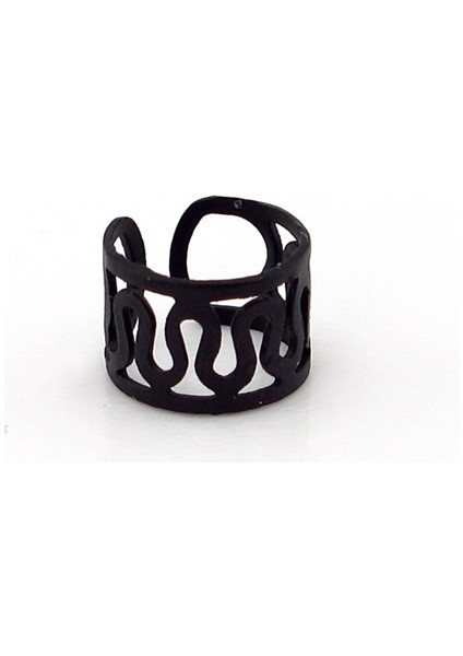 Mat Siyah Renkli Earcuff Kıkırdak Küpe EX085
