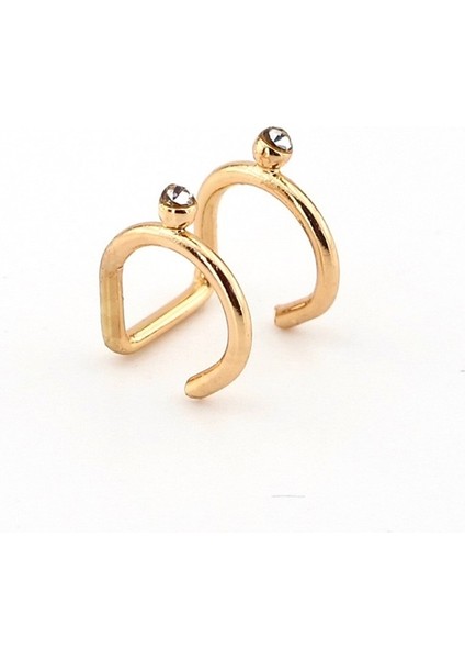 Gold Sarı Renkli Earcuff Kıkırdak Küpe EX096