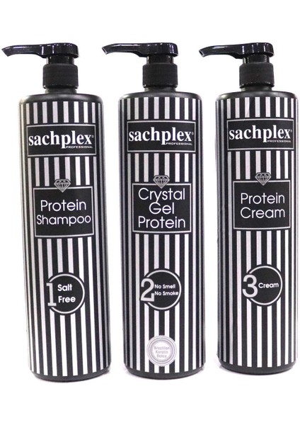 Sachplex 3 Lü Kristal Jel Protein Düzleştirici Set