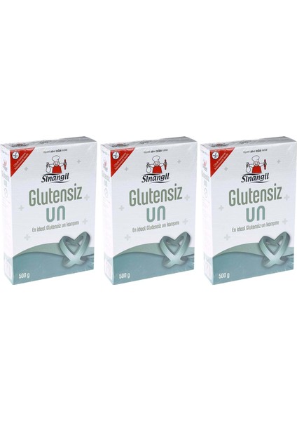 Glutensiz Un Çölyak Diyenite Uygun 3 x 500 gr