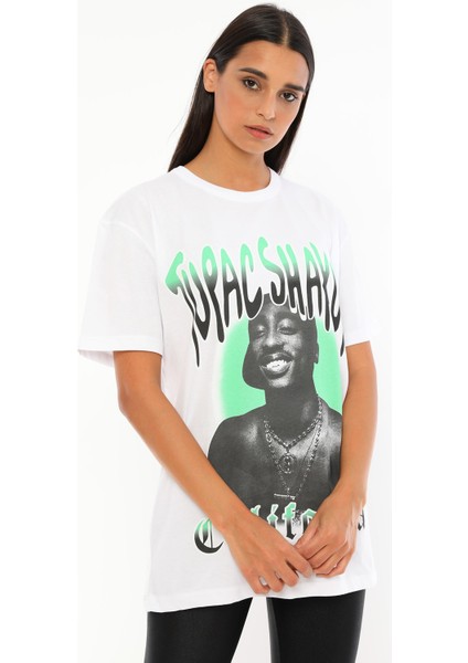 Q-5294 California Love Yazı Baskılı T-Shirt