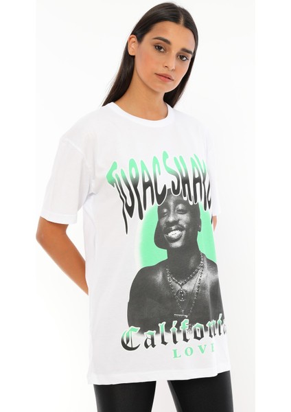 Q-5294 California Love Yazı Baskılı T-Shirt fiyatları