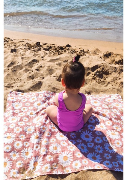 Hello Little- Daisy Organik Müslin /2 Adet Ağız Mendili ve Kese Hediyeli