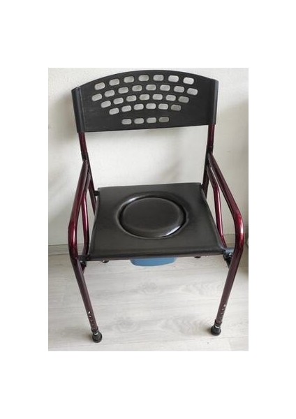 Deri Döşemeli Hasta Tuvaleti Klozeti Sandalyesi