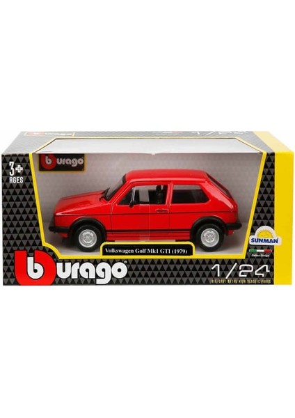 1:24 Volkswagen Golf Mk1 Gtı 1979 Model Araba - Kırmızı