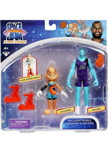 Space Jam: Yeni Efsane 2'li Figürler PCE03000 - Lola Bunny - Wet/fire