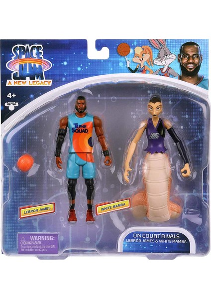 Space Jam: Yeni Efsane 2'li Figürler PCE03000 - Lebron James - White Mamba