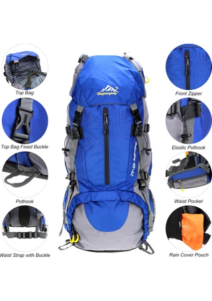 50L Su Geçirmez Trekking Sırt Çantası (Yurt Dışından)