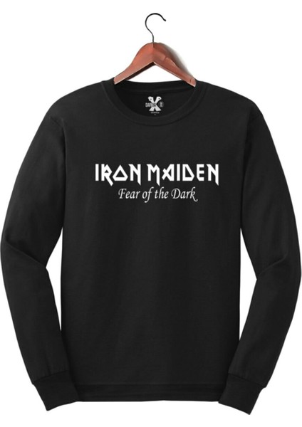Iron Maiden Fear Of The Dark Baskılı Sweat - Sweatshirt