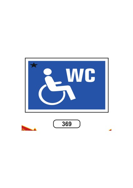Engelli Wc Uyarı Ikaz Levhası