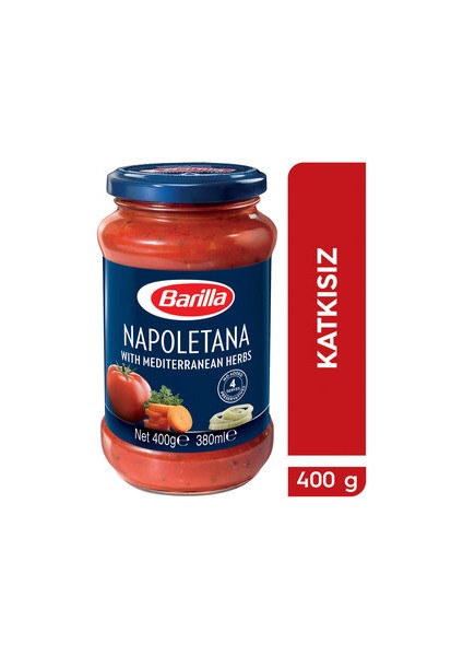 Spagetti Makarna 500 gr Barilla Napoletana Makarna Sos 400 Gr.