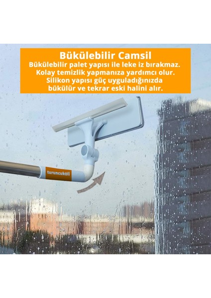 Turuncukoli Bükülür Katlanır Cam Silme Aparatı Camsil Çekçek Vip Turbo Temzlik Mop fiyatları