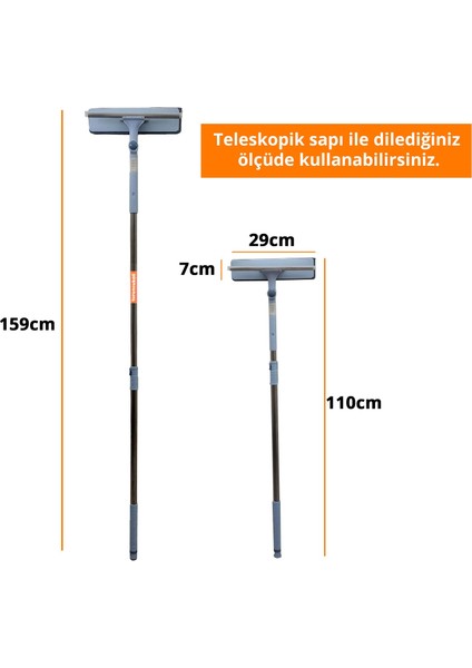 Turuncukoli Bükülür Katlanır Cam Silme Aparatı Camsil Çekçek Vip Turbo Temzlik Mop fırsatları
