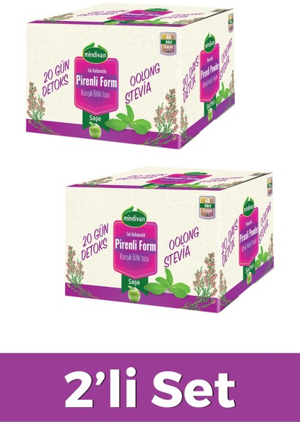 2'li Set Pirenli Form Detox Bitki Çayı