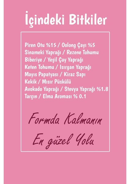 2'li Set Pirenli Form Detox Bitki Çayı