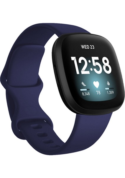 Fitbit Versa 3 / Fitbit Sense İçin Silikon Kayış Bileklik (Yurt Dışından)