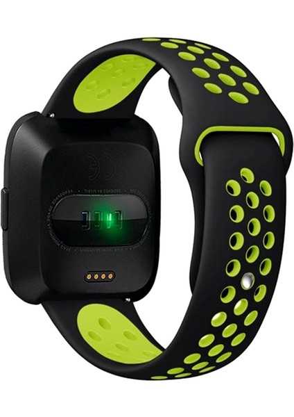 Fitbit Versa / Versa2 / Versa Lite İçin Çift Renkli Silikon Kayış Bileklik (Yurt Dışından)