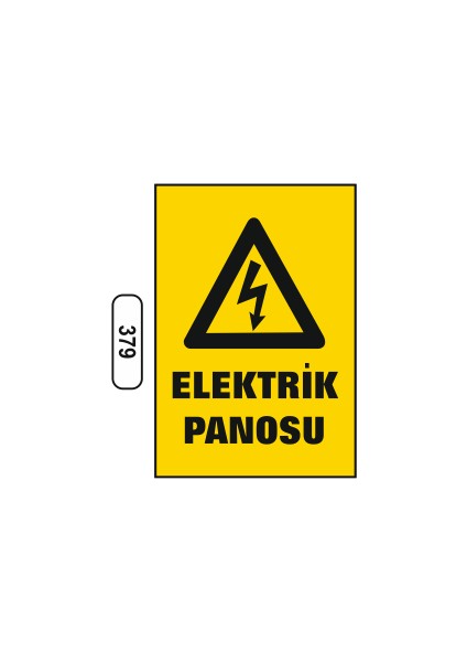 Elektrik Panosu Uyarı Ikaz Levhası