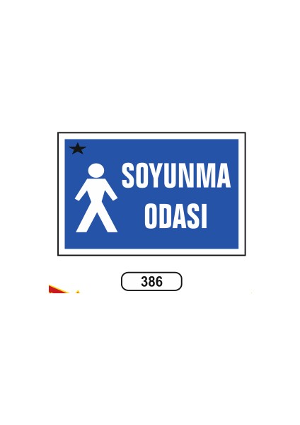 Soyunma Odası Bay Uyarı Ikaz Levhası
