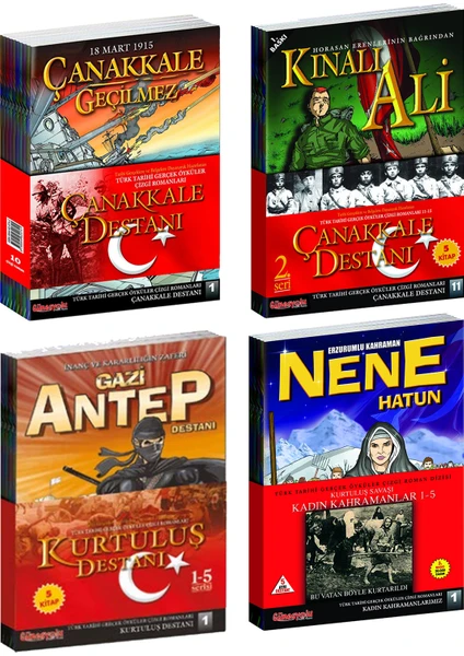 Türk Tarihi Çizgi Romanları Muhteşem Paket - (26 Kitap) - Suat Turgut