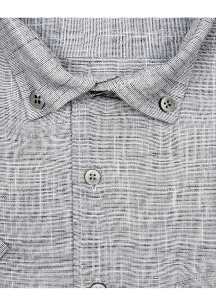 Bol Kesim Kısa Kollu Gri Erkek Gömlek fiyatları