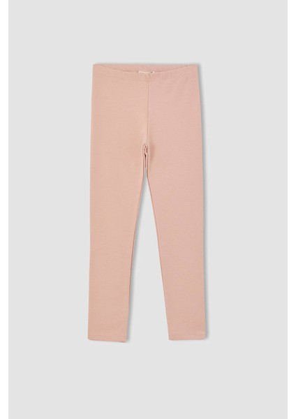 Kız Çocuk Slim Fit Basic Uzun Tayt J0226A621AU