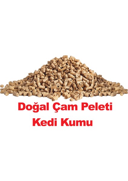 Doğal Çam Peleti Kedi Kumu 2 kg 4 lt x 4 Paket