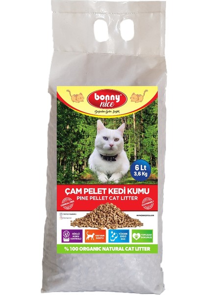 Doğal Çam Peleti Kedi Kumu 3.6 kg 7 lt x 15 Paket fiyatları