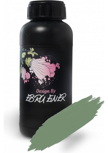 Ebru Ener Yarımat Vernikli Zemin Boyası 500 ml Adaçayı