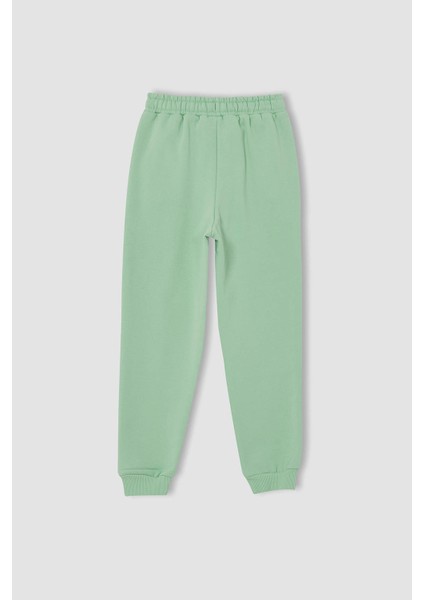 Kız Çocuk Relax Fit Okula Dönüş İçi Yumuşak Tüylü Jogger Eşofman Altı U6489A621AU