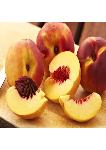 Tüplü Yarıbodur Ince Kabuklu Erkenci Francoise (Fransuva) Şeftali Fidanı