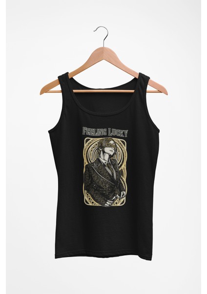 Kadın Siyah Askılı T-Shirt Dijital Baskılı fiyatları