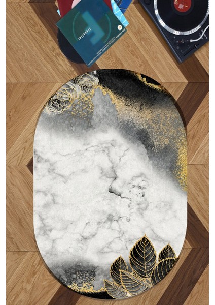 Cappio Krem Afgan Desenli Oval Halı