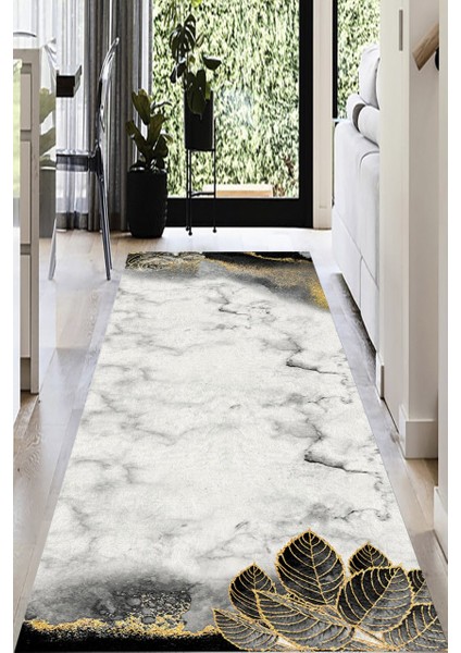 Cappio Gold Modern Motifli Siyah Halı