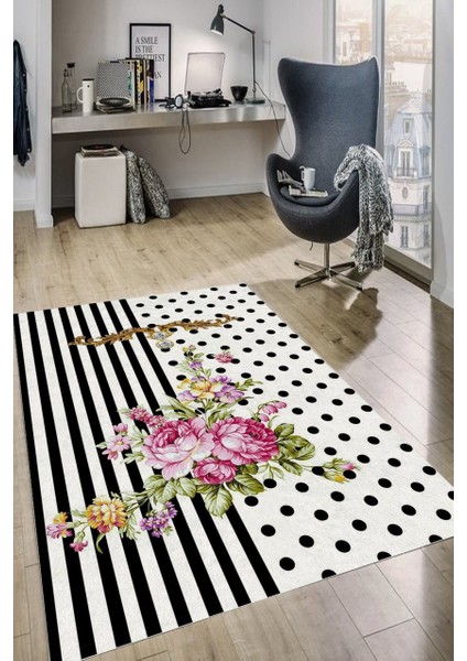 Cappio Modern Çiçekli Halı