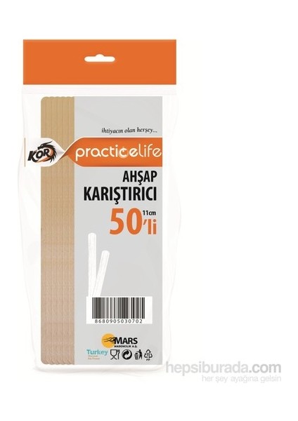 Tahta Karıştırıcı 11 cm 50 'li