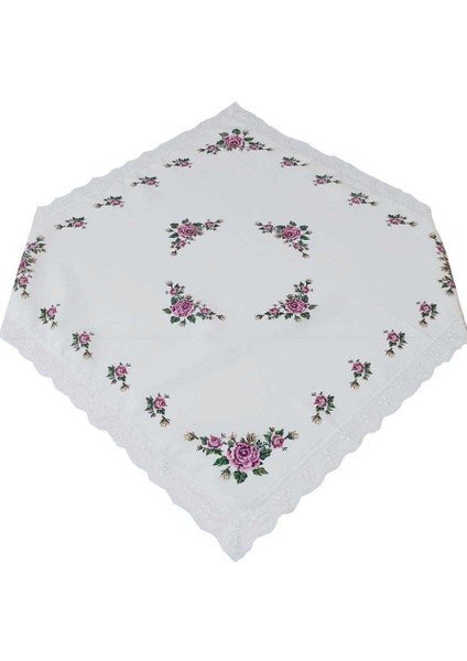 Kanaviçe Baskılı Güpürlü Fiskos Lila fiyatları