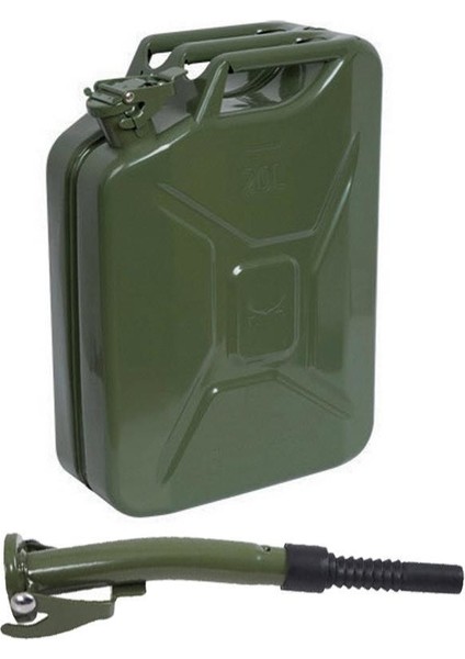 20 Litre Metal Benzin Bidonu Hortum Dahil