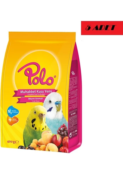 Polo Meyve Aromalı Muhabbet Yemi 400GR x 5 Adet